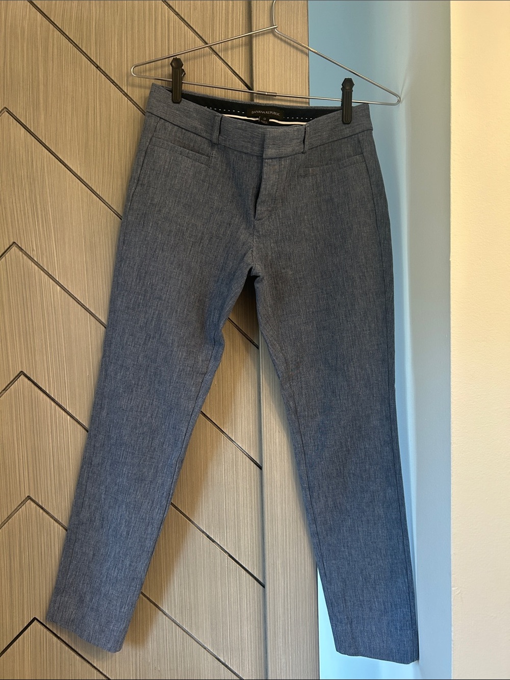 Banana Republic Light Blue Slim Dress Pants